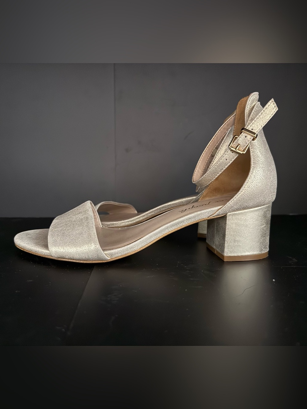 Free People Metallic Block Heel Sandals – Women’s EU 39 / US 8.5-9 Shimmery - Picture 5 of 11
